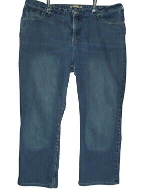 Riders Jeans Womens Plus 26W x30"inseam Straight Leg stretch Instantly Slims You